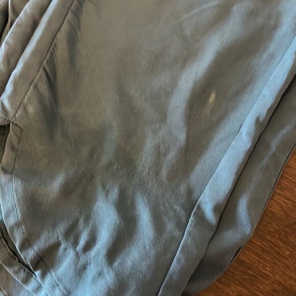 Marine Layer Blue Green Teal Pants Lightweight Pull On Elastic Waist Medium - Picture 11 of 11